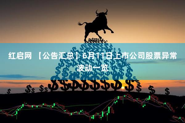 红启网 【公告汇总】6月11日上市公司股票异常波动一览